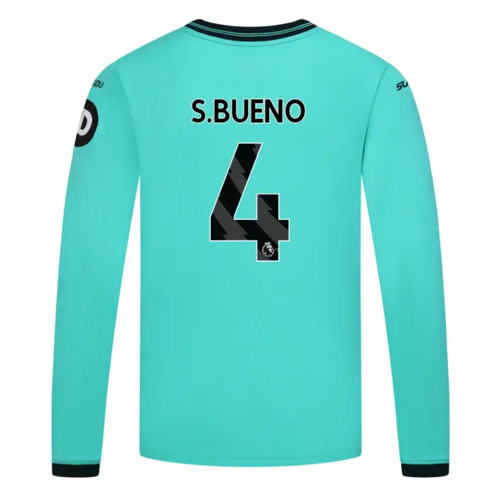 Wolverhampton Wanderers Store | Shop Official 2025-26 Wolves Away Shirt – Junior – LS S.BUENO 4 Wolves Gear